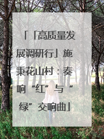「高质量发展调研行」施秉花山村：奏响“红”与“绿”交响曲