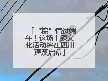 “粽”情过端午！这场主题文化活动将在四川蓬溪启幕