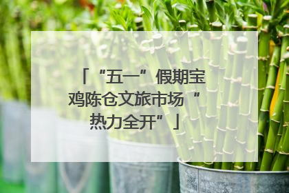 “五一”假期宝鸡陈仓文旅市场“热力全开”
