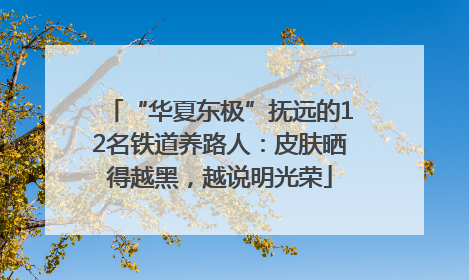 “华夏东极”抚远的12名铁道养路人：皮肤晒得越黑，越说明光荣