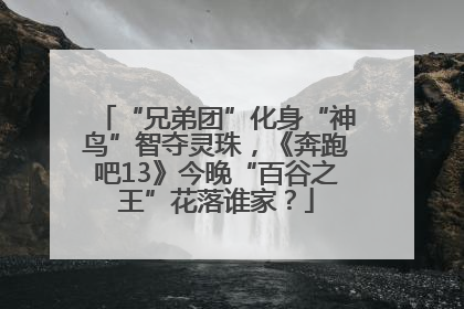 “兄弟团”化身“神鸟”智夺灵珠，《奔跑吧13》今晚“百谷之王”花落谁家？