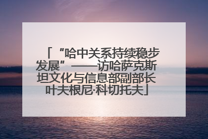 “哈中关系持续稳步发展”——访哈萨克斯坦文化与信息部副部长叶夫根尼·科切托夫