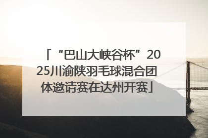 “巴山大峡谷杯”2025川渝陕羽毛球混合团体邀请赛在达州开赛