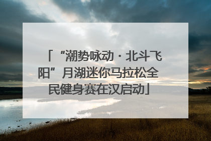 “潮势咏动・北斗飞阳”月湖迷你马拉松全民健身赛在汉启动