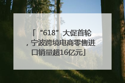 “618”大促首轮，宁波跨境电商零售进口销量超16亿元