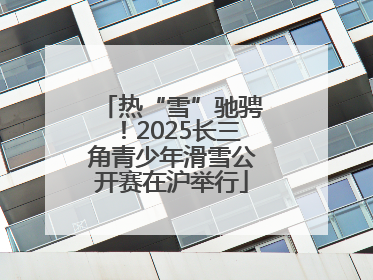 热“雪”驰骋！2025长三角青少年滑雪公开赛在沪举行