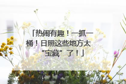 热闹有趣！一抓一桶！日照这些地方太“宝藏”了！