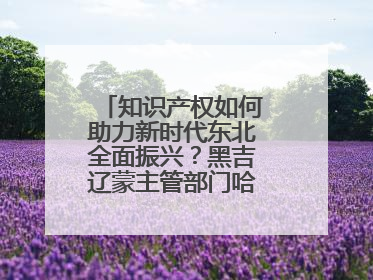 知识产权如何助力新时代东北全面振兴？黑吉辽蒙主管部门哈尔滨“论剑”