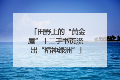 田野上的“黄金屋”丨二手书页浇出“精神绿洲”