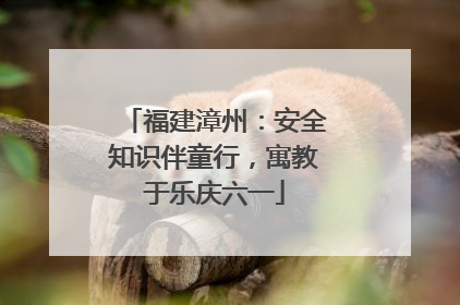 福建漳州：安全知识伴童行，寓教于乐庆六一