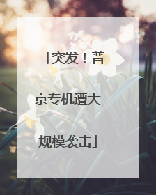 突发！普京专机遭大规模袭击