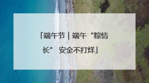 端午节｜端午“粽情长” 安全不打烊