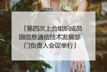 第四次上合组织成员国信息通信技术发展部门负责人会议举行