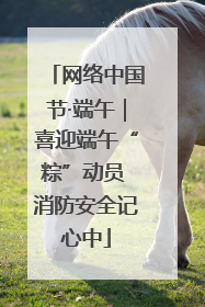 网络中国节·端午｜喜迎端午“粽”动员 消防安全记心中