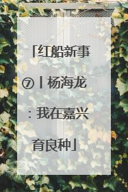 红船新事⑦丨杨海龙：我在嘉兴育良种