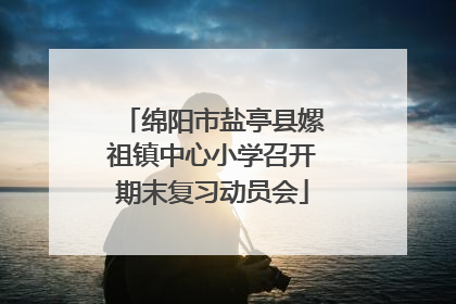 绵阳市盐亭县嫘祖镇中心小学召开期末复习动员会