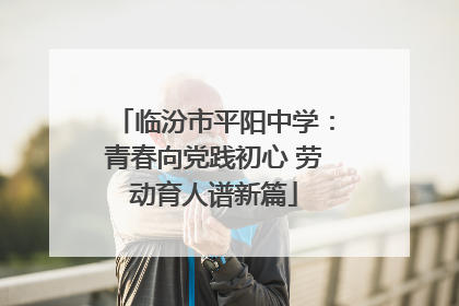 临汾市平阳中学：青春向党践初心 劳动育人谱新篇