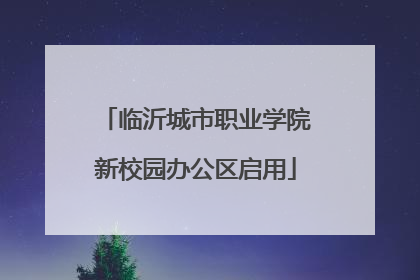 临沂城市职业学院新校园办公区启用