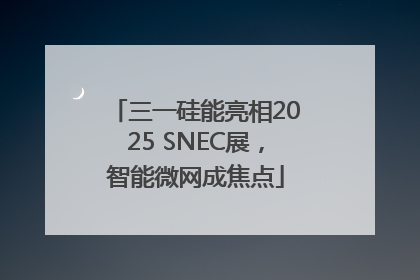 三一硅能亮相2025 SNEC展，智能微网成焦点