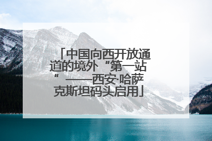 中国向西开放通道的境外“第一站”——西安·哈萨克斯坦码头启用