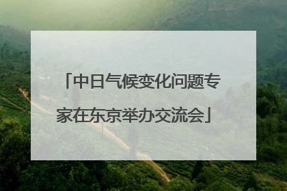 中日气候变化问题专家在东京举办交流会