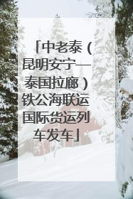 中老泰（昆明安宁—泰国拉廊）铁公海联运国际货运列车发车