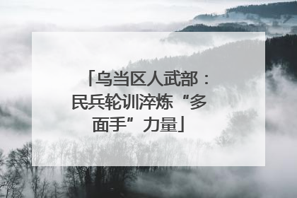 乌当区人武部：民兵轮训淬炼“多面手”力量