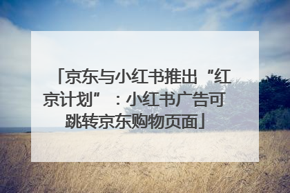 京东与小红书推出“红京计划”：小红书广告可跳转京东购物页面