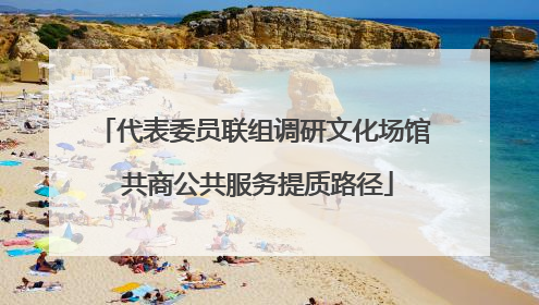 代表委员联组调研文化场馆 共商公共服务提质路径