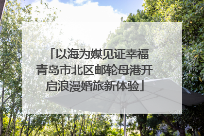 以海为媒见证幸福 青岛市北区邮轮母港开启浪漫婚旅新体验