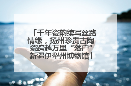 千年瓷韵续写丝路情缘，扬州珍贵古陶瓷跨越万里“落户”新疆伊犁州博物馆