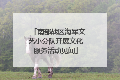 南部战区海军文艺小分队开展文化服务活动见闻
