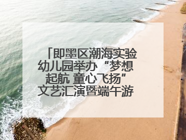 即墨区潮海实验幼儿园举办“梦想起航 童心飞扬”文艺汇演暨端午游园会活动