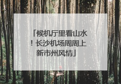 候机厅里看山水！长沙机场周周上新市州风情
