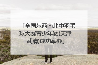 全国东西南北中羽毛球大赛青少年赛(天津武清)成功举办