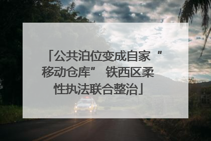 公共泊位变成自家“移动仓库” 铁西区柔性执法联合整治