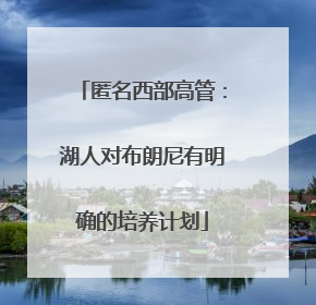 匿名西部高管：湖人对布朗尼有明确的培养计划