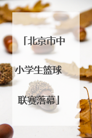 北京市中小学生篮球联赛落幕