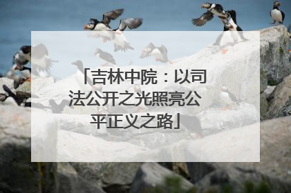 吉林中院：以司法公开之光照亮公平正义之路