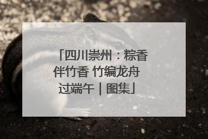 四川崇州：粽香伴竹香 竹编龙舟过端午｜图集