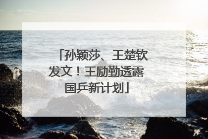 孙颖莎、王楚钦发文！王励勤透露国乒新计划