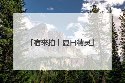 宿来拍丨夏日精灵