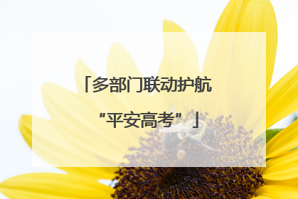 多部门联动护航“平安高考”