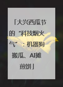 大兴西瓜节的“科技烟火气”：机器狗搬瓜、AI摊煎饼