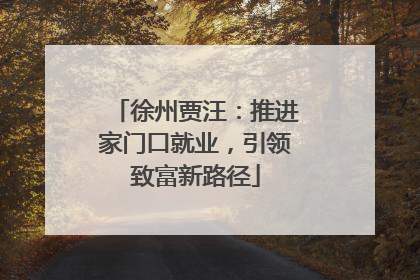 徐州贾汪：推进家门口就业，引领致富新路径