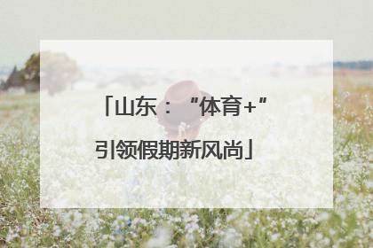 山东：“体育+”引领假期新风尚