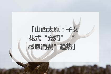 山西太原：子女花式“宠妈” “感恩消费”趋热