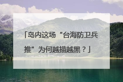 岛内这场“台海防卫兵推”为何越描越黑？