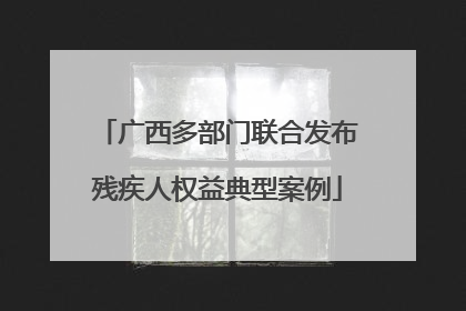 广西多部门联合发布残疾人权益典型案例