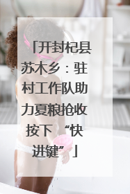 开封杞县苏木乡：驻村工作队助力夏粮抢收按下 “快进键”